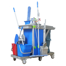 Hotel Restaurant Hospital Airport Professional Cleaning Cart Combo Hotel Commercial Cleaning Cart